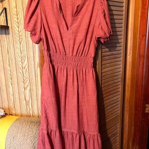 Max Studio Terracotta Maxi Dress